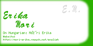 erika mori business card